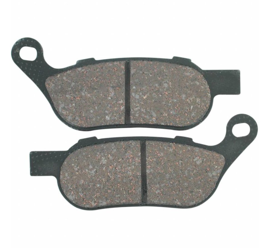 organic brake pad Fits: > Rear 08-17 Softail and Dyna