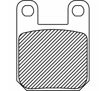 TC-Choppers Avant / Arrière plaquettes de frein organiques: Pour GMA F-Caliper et Jaybrake personnalisé 2 pistons (petits) Etriers et PM Etrier