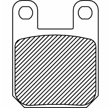 TC-Choppers Avant / Arrière plaquettes de frein organiques: Pour GMA F-Caliper et Jaybrake personnalisé 2 pistons (petits) Etriers et PM Etrier