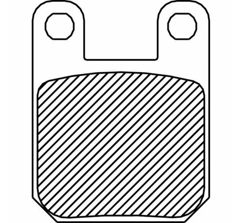 TC-Choppers Avant / Arrière plaquettes de frein organiques: Pour GMA F-Caliper et Jaybrake personnalisé 2 pistons (petits) Etriers et PM Etrier