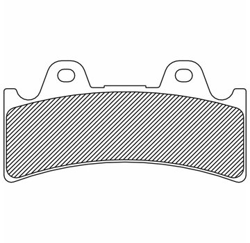 TC-Choppers brake pad Rear/Front organic: for 4-Piston (J-Four) 6-piston (J-SIX)