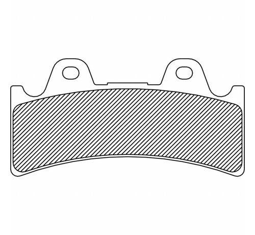 TC-Choppers Avant / Arrière plaquette de frein organique: Pour 4-piston (J-Four) 6-piston (J-SIX)