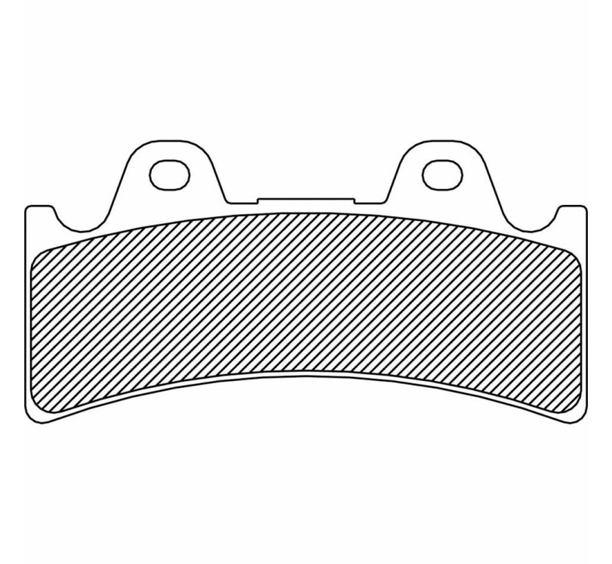 brake pad Rear/Front organic: for 4-Piston (J-Four) 6-piston (J-SIX)