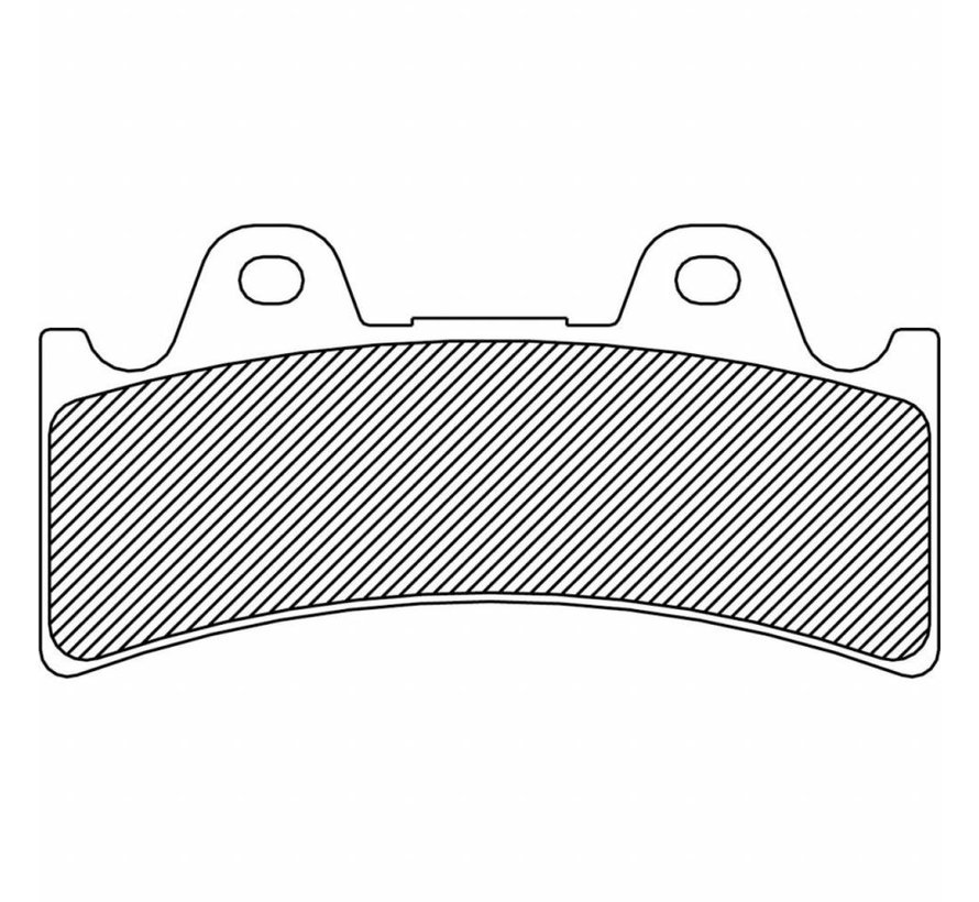 pastilla de freno delantero / trasero orgánica: Para 4 pistones (J-Four) de 6 pistones (J-SEIS)