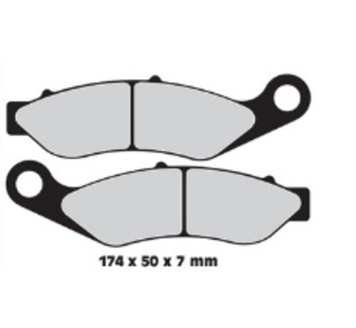 TC-Choppers Vordere Bremsklotz Sintered: Für 14-17 FLHTCUTG 15-17 FLRT