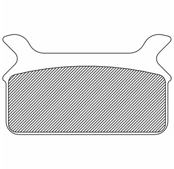 TC-Choppers remblok achter gesinterd: voor 86-99 FLT / FLHT / FLHS / FLHR / FLTR