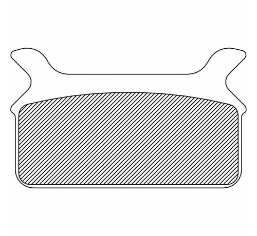 TC-Choppers brake pad Rear Sintered: for 86-99 FLT/FLHT/FLHS/FLHR/FLTR