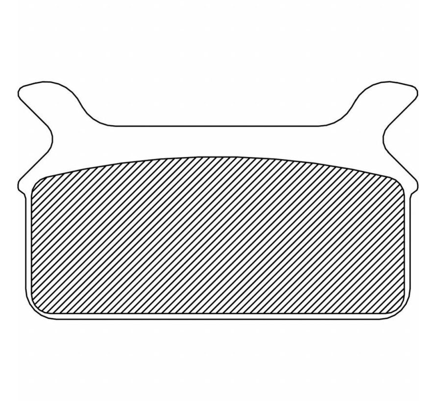 Hinten Bremsbelag Sinter: Für 86-99 FLT / FLHT / FLHS / FLHR / FLTR