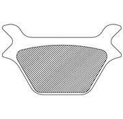 TC-Choppers plaquette de frein arrière frittés: Pour L87-94 FXR / FXRS / FXRT, L87-99 FXST / FLST, L87-99 XL Sportster et 91-99 Dyna Glide