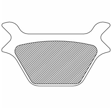 TC-Choppers Hinten Bremsbelag Sinter: Für L87-94 FXR / FXRS / FXRT, L87-99 FXST / FLST, L87-99 XL Sport und 91-99 Dyna Glide