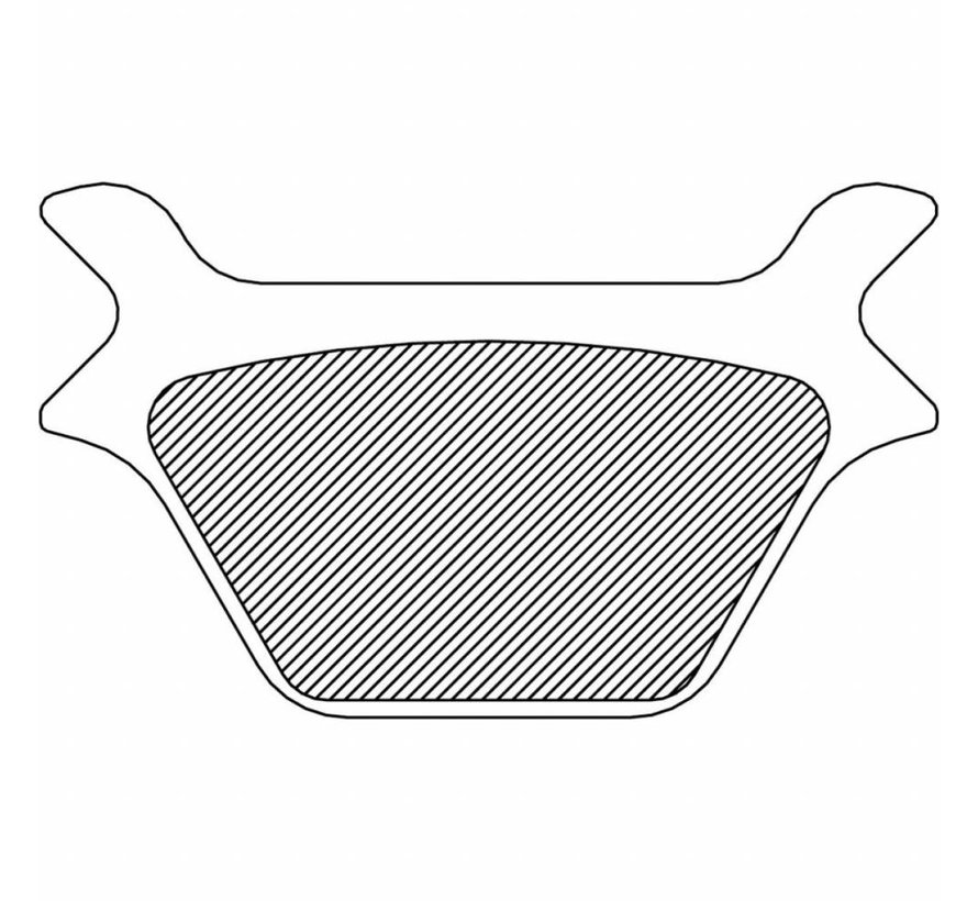 Hinten Bremsbelag Sinter: Für L87-94 FXR / FXRS / FXRT L87-99 FXST / FLST L87-99 XL Sport und 91-99 Dyna Glide