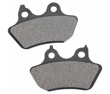 TC-Choppers Organic brake pads  Fits: > Rear: 06-07 FXSTB/C, FLSTF; 2006 FXSTS, FXSTI; 2007 FXST