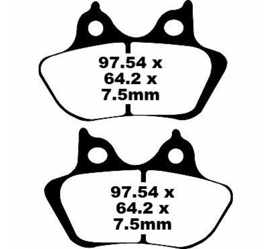 Bremsbelag vorne und/oder hinten Semi-Sinter: 00-07 Touring 00-07 Softail 00-07 Dyna 00-03 XL Sportster