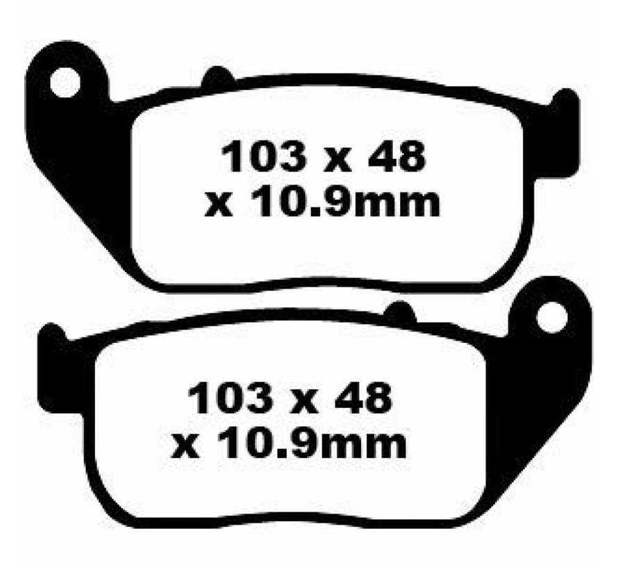 brake pad Semi-Sintered: Fits:> Frront 04-13 XL 883/1200 All Sportster