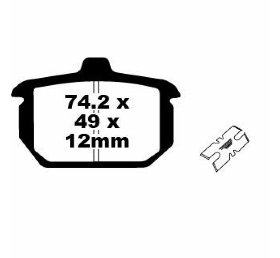 Bremsbelag hinten halbgesintert Passend für: > Hinten: 82-E87 XL FXR FXST; 84-85FX; 83-86 FXWG