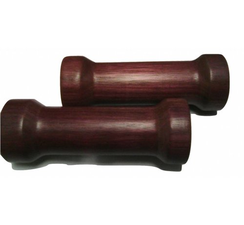 TC-Choppers handlebars Grips Purple wood Fits: > all Harley models