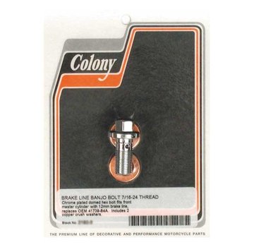 Colony brake Banjo bolts - Chrome 7/16-24