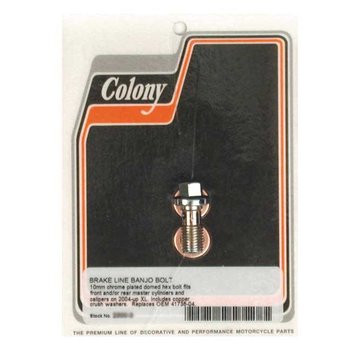 Colony Vis banjo de frein - Chrome 10mm x 1.25