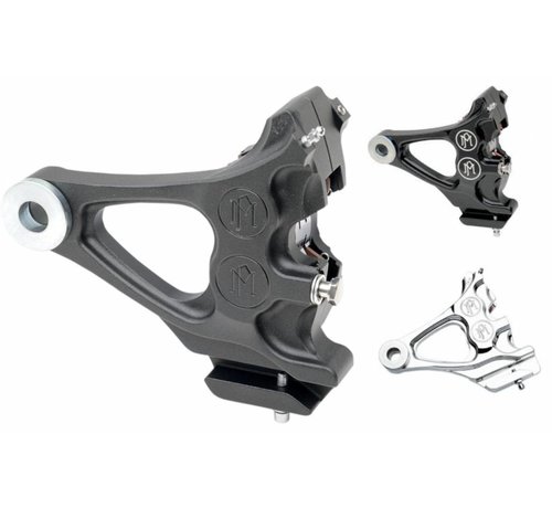 Performance Machine Rear Caliper four piston with bracket Fits:> 00-05 FXST/C; 00-07 FLST/C/N/F (except 07 FLSTF)