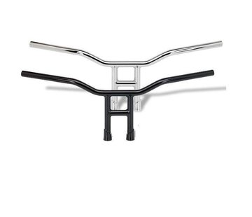 Biltwell Tyson handlebar -  black or chrome 10 inch high