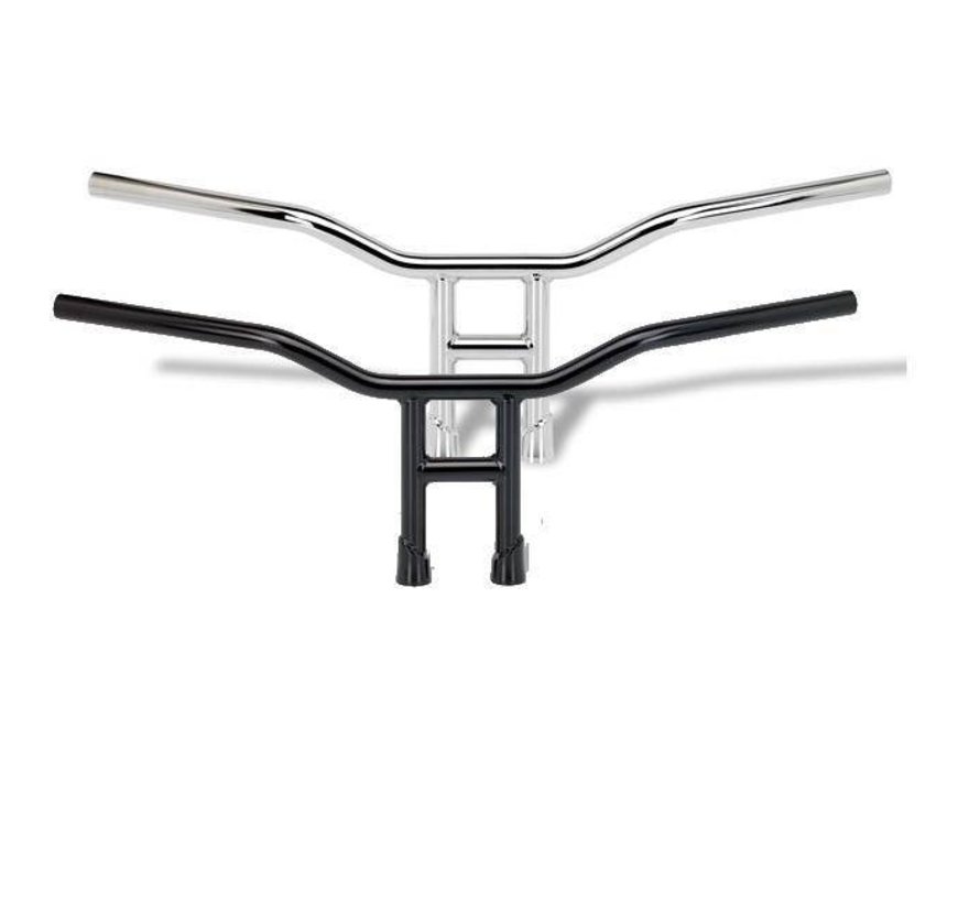 Biltwell Tyson handlebar - dimpled black or chrome 10 inch high - Taco Motos Amsterdam Biltwell Tyson handlebar - dimpled black or chrome 10 inch high - Taco Motos Amsterdam