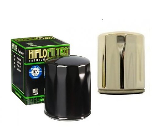 Hiflo-Filtro Oil filter High flow - Black or Chrome Fits> 84-90 FLT; 84-94 FXR; 84-99 Softail 86-21 XL; 09-12 XR 1200