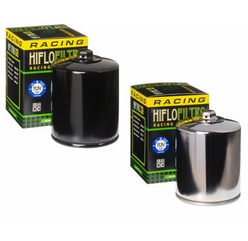 Hiflo-Filtro Tuerca superior de alto flujo - Negra o Cromada Para> 84-90 FLT; 84-94 FXR; 84-99 Softai; l 86-21 XL; 09-12 XR 1200