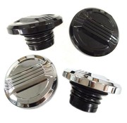 Wyatt Gatling Flujo de Aire Gas Cap Set Negro o el cromo se ajusta:> tornillo-1996 en los tanques de gas