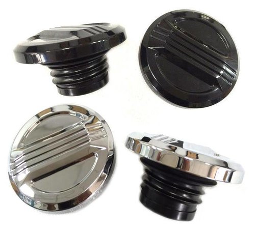 Wyatt Gatling Flujo de Aire Gas Cap Set Negro o el cromo se ajusta:> tornillo-1996 en los tanques de gas