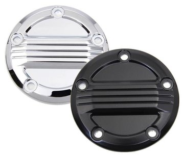 Wyatt Gatling Engine Air Flow Ignition System Cover Black or Chrome  Fits: > 99-17 Twin Cam