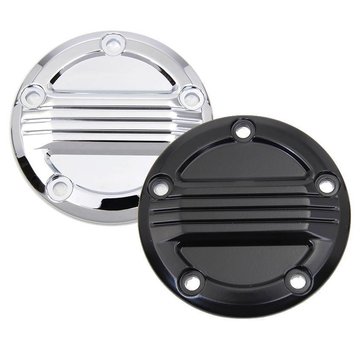Wyatt Gatling Engine Air Flow Ignition System Cover Black or Chrome  Fits: > 99-17 Twin Cam
