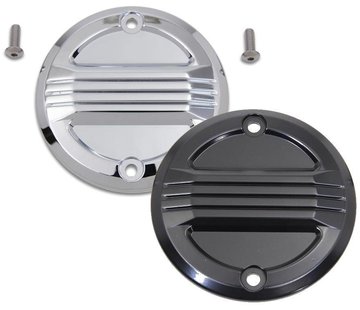 Wyatt Gatling Engine Air Flow Ignition System Cover Black or Chrome Fits: > 70-99 Bigtwin