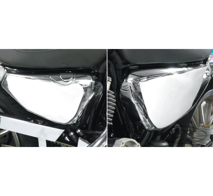 batterie Sidecovers and Oil Tank Cover Chrome Fits:> Sportster XL 04-13