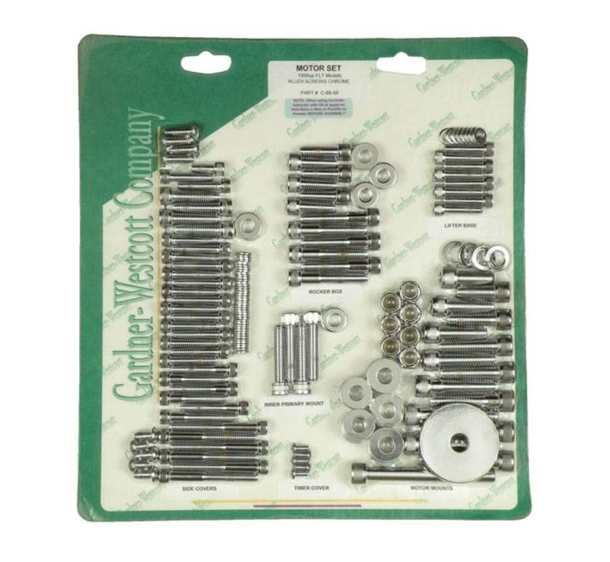 Engine motor screw sets allen - ss