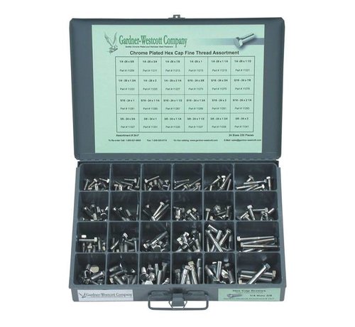 GARDNER-WESTCOTT fastener assortment bolts unc or unc thread - hex