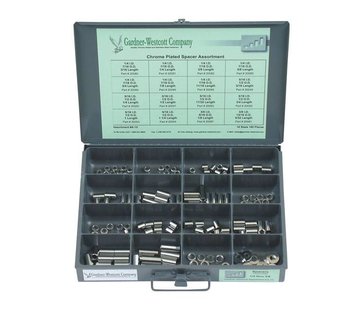 GARDNER-WESTCOTT fastener assortment Chrome plated spacers