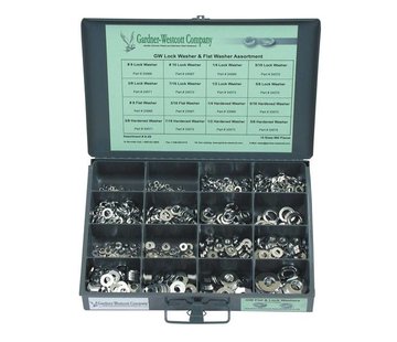 GARDNER-WESTCOTT fastener assortments lock- and flatwashers