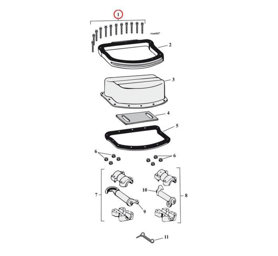 Juego de tornillos de tapa de balancines