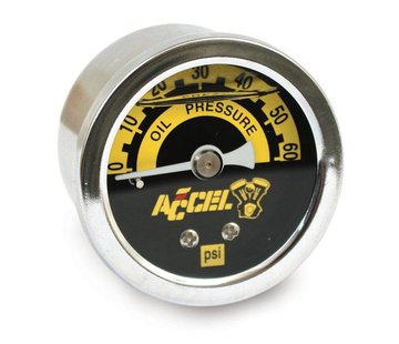 Accel Kits de presión de aceite de calibre 60 psi negro o cromado Se adapta a:> Universal