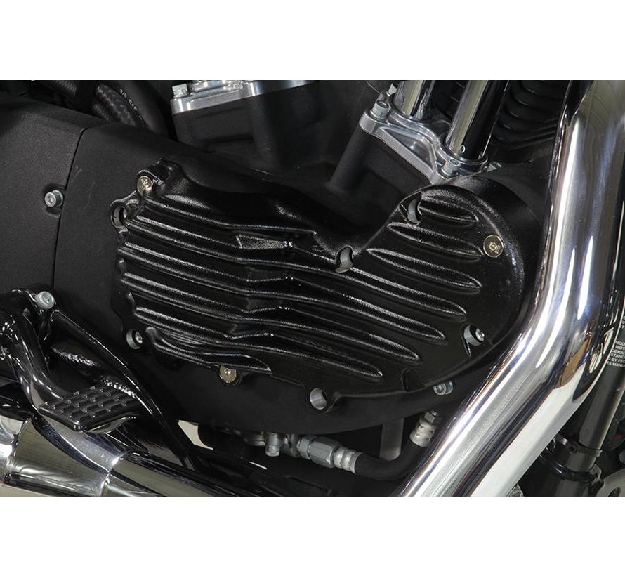 Engine Natural aluminum ribeye style cam cover trim Fits: > 1991-2015 XL Sportster