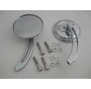 Wyatt Gatling spiegel Air Flow Mirror Set met gebogen billet stengels