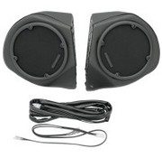 Hogtunes cápsulas de altavoces traseros recubiertas de vinilo de audio Se adapta a:> Modelos 98-13 con radio y King Tour Pak