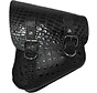 bags saddlebag Black alligator plain Fits: > Softail 1986-2017