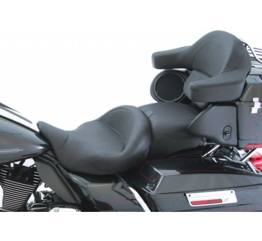 Super Touring 2-Up Vinyl Seat  Fits: > 08-22 Touring