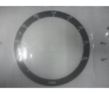 TC-Choppers snelheidsmeter mph naar km converter mijl naar km - Past op:> 100 mm of 80 mm snelheidsmeter