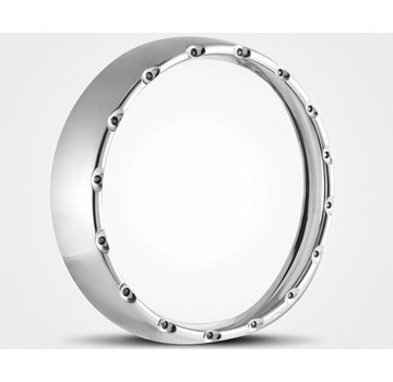 Wyatt Gatling headlight LED halo headlamp ring Chrome Fits: > 1994-2013 FLHR ; 1997-2013 FLT