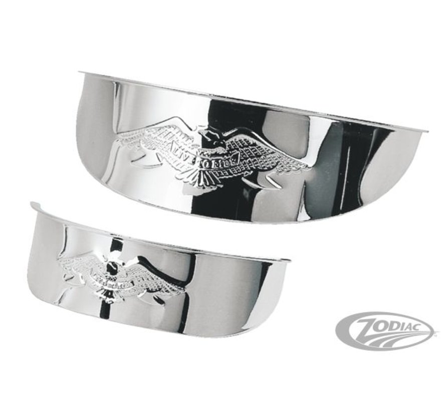 headlight embossed eagle visors