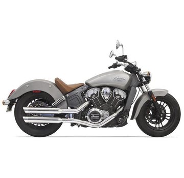 Bassani Uitlaten 3 inch chroom voor Indian Scout 2015-2016