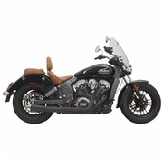 Bassani Échappement Road Rage système 2 en 1 Avec Short Change Megaphone Muffler Black - pour 15-16 Indian Scout