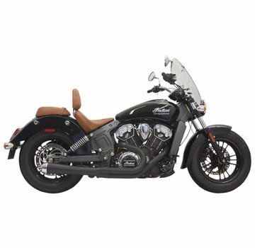 Bassani Échappement Road Rage système 2 en 1 Avec Short Change Megaphone Muffler Black - pour 15-16 Indian Scout